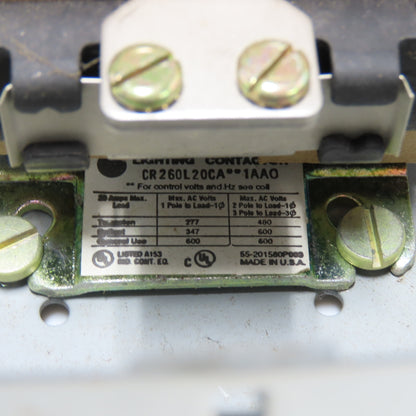 GE General Electic CR260L21CA361AA0 Ser A Electrically Held Lighting Contactor
