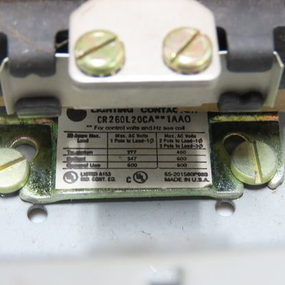 GE General Electic CR260L21CA361AA0 Ser A Electrically Held Lighting Contactor