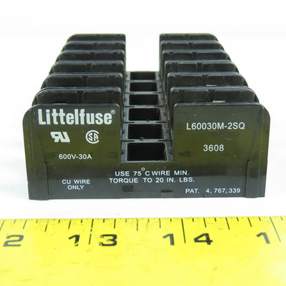 Littlefuse L60030M-2SQ 30A 600V 6-Pole Fuse Holder