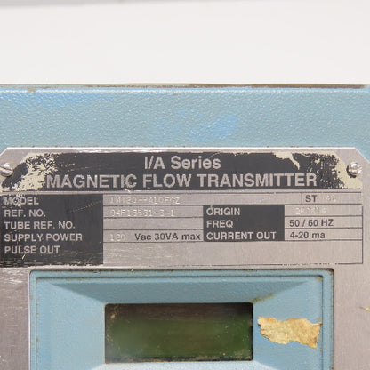 Foxboro IMT20-PA10FGZ Magnetic Flow Transmitter 120VAC 30VA 4-20mA