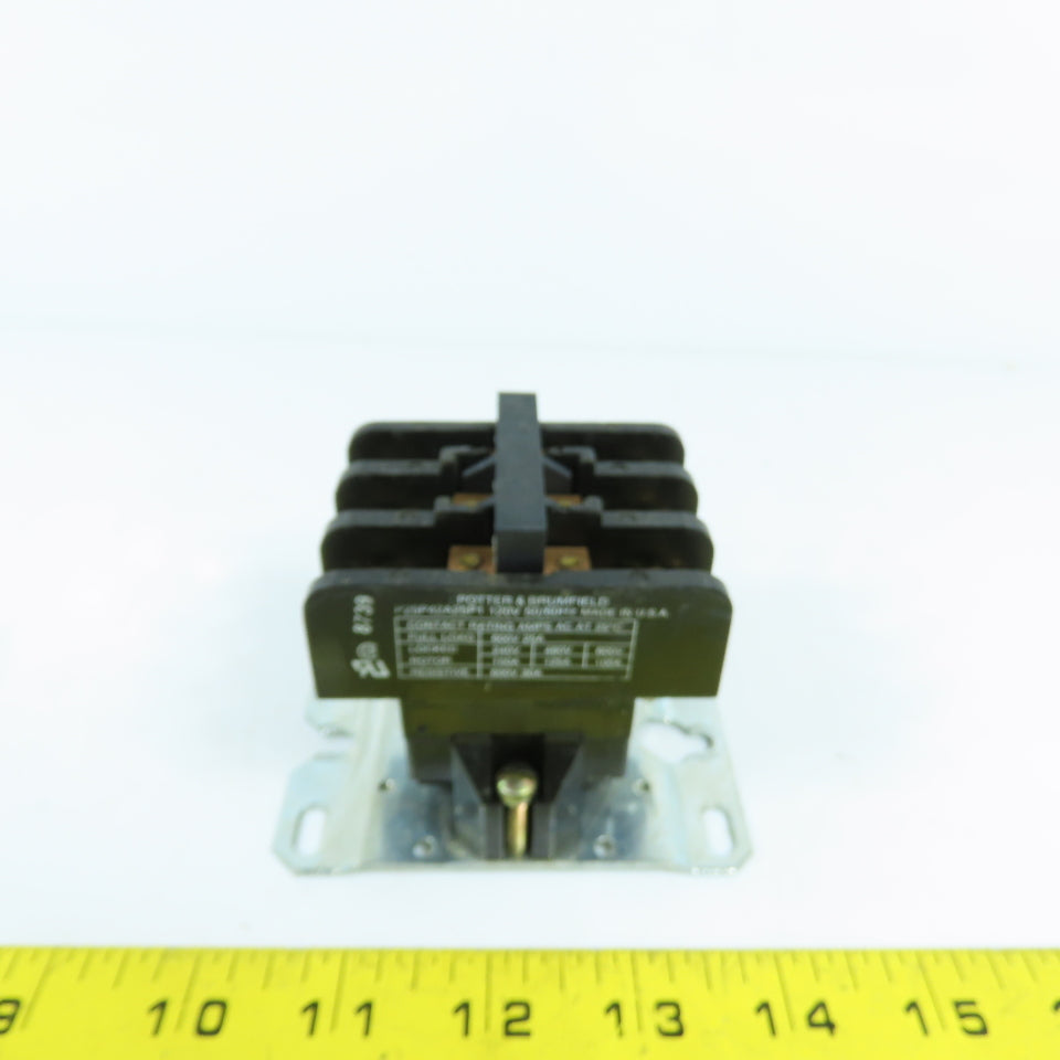 Potter & Brumfield P25P42A25P1 25A 600V Power Contactor 120V Coil 50/60HZ