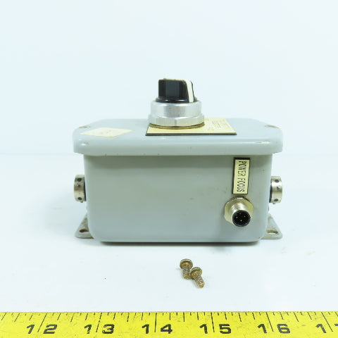 Hoffman A403DDSC Single Button Enclosure Allen Bradley 800T-H2 2-Position Switch