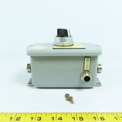 Hoffman A403DDSC Single Button Enclosure Allen Bradley 800T-H2 2-Position Switch