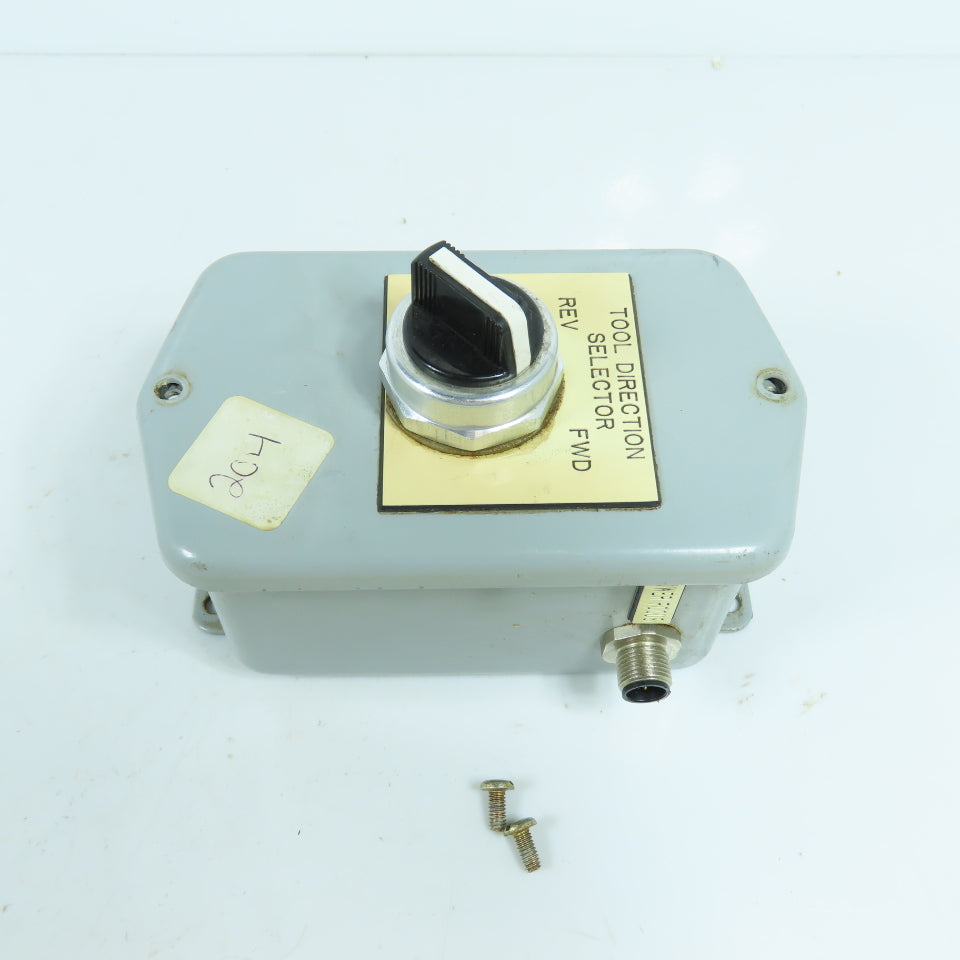 Hoffman A403DDSC Single Button Enclosure Allen Bradley 800T-H2 2-Position Switch