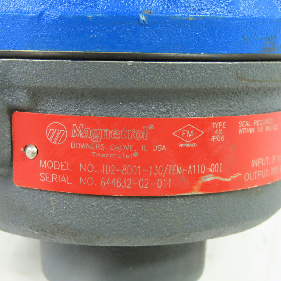 Magnetrol TD2-8D01-130/TEM-A110-001 Thermatel Dispersion Switch 24VDC 3000PSIG