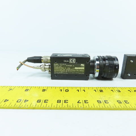 Sony XC-75CE CCD Video Camera Module W/ Cosmicar Television Lens 25mm 1:1.8