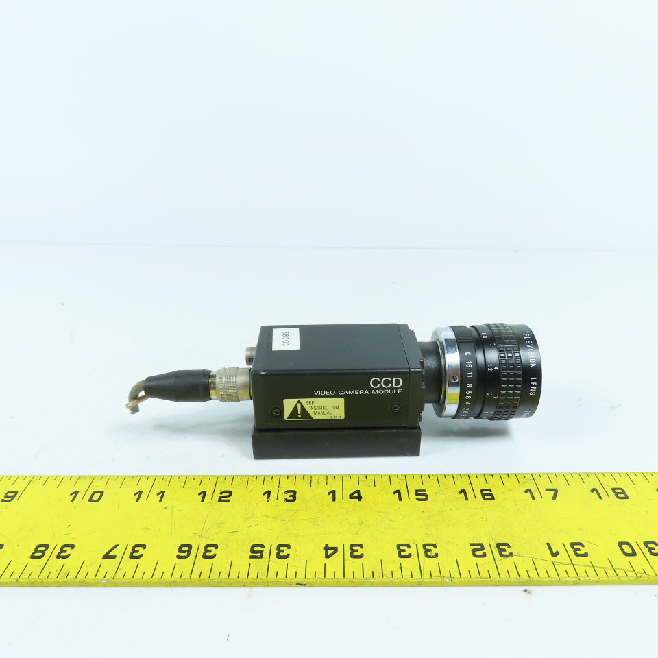 Sony XC-75CE CCD Video Camera Module W/ Cosmicar Television Lens 25mm 1:1.8