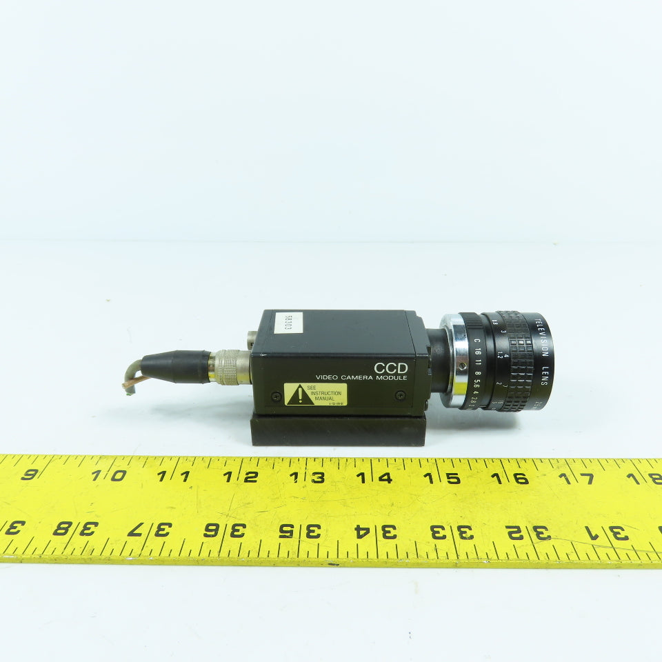 Sony XC-75CE CCD Video Camera Module W/ Cosmicar Television Lens 25mm 1:1.8