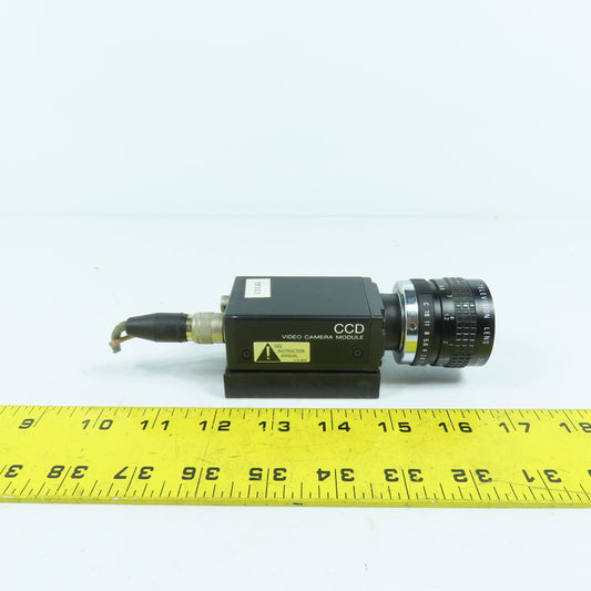 Sony XC-75CE CCD Video Camera Module W/ Cosmicar Television Lens 25mm 1:1.8