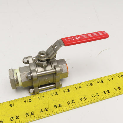 END-Armaturen 1" Stainless Steel Ball Valve Lock Out Compatible