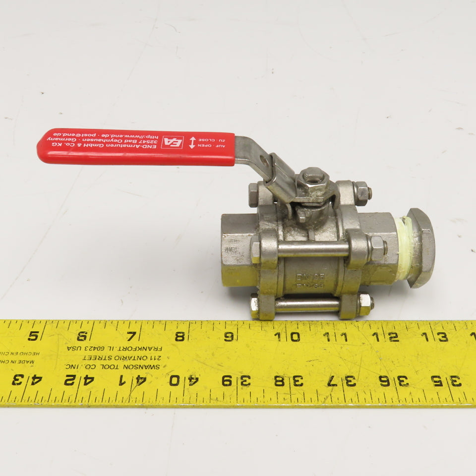 END-Armaturen 1" Stainless Steel Ball Valve Lock Out Compatible