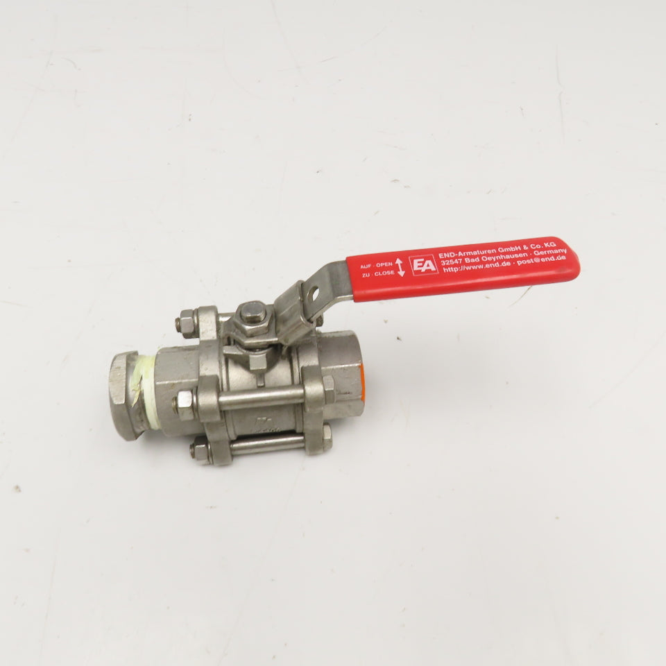 END-Armaturen 1" Stainless Steel Ball Valve Lock Out Compatible