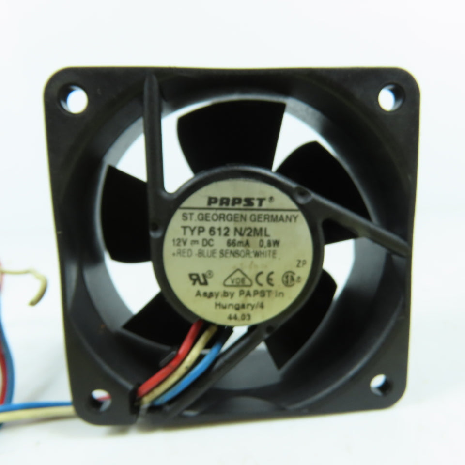 Papst 612N/2ML Tubeaxial Computer Cabinet Cooling Fan 12VDC 0.8W
