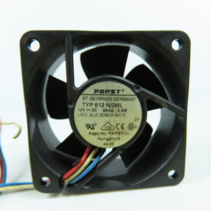 Papst 612N/2ML Tubeaxial Computer Cabinet Cooling Fan 12VDC 0.8W