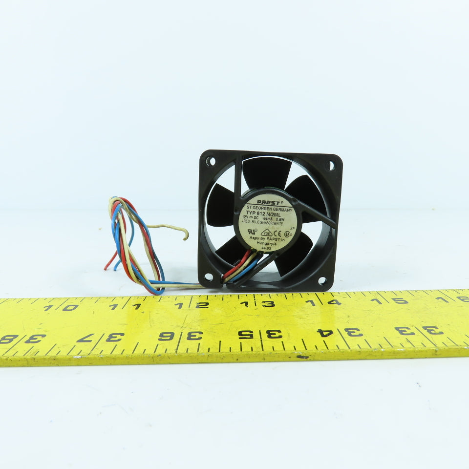 Papst 612N/2ML Tubeaxial Computer Cabinet Cooling Fan 12VDC 0.8W
