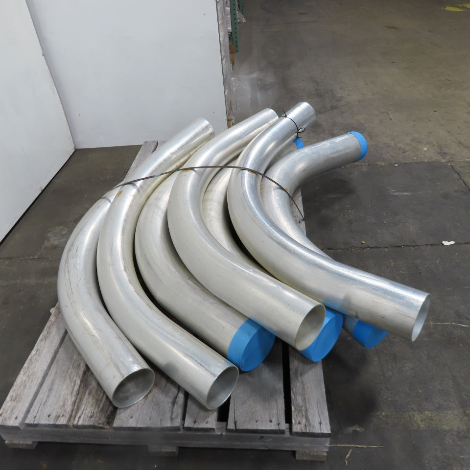 Morris 5-1/2", 6-1/2" OD 45/90° Elbows Extruded Aluminum Conduit Mixed Lot Of 7