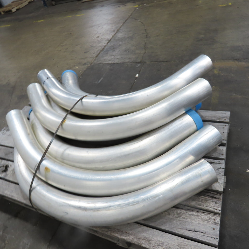 Morris 5-1/2", 6-1/2" OD 45/90° Elbows Extruded Aluminum Conduit Mixed Lot Of 7