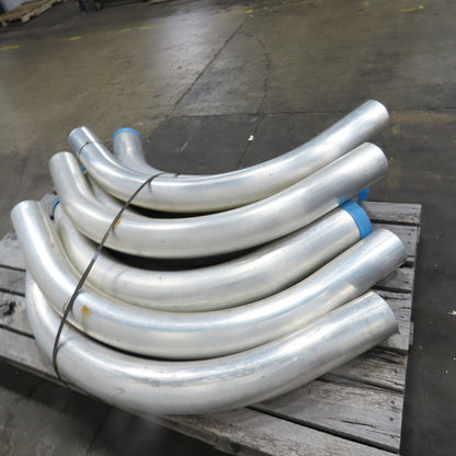 Morris 5-1/2", 6-1/2" OD 45/90° Elbows Extruded Aluminum Conduit Mixed Lot Of 7