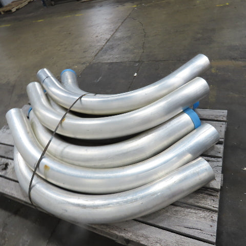 Morris 5-1/2", 6-1/2" OD 45/90° Elbows Extruded Aluminum Conduit Mixed Lot Of 7