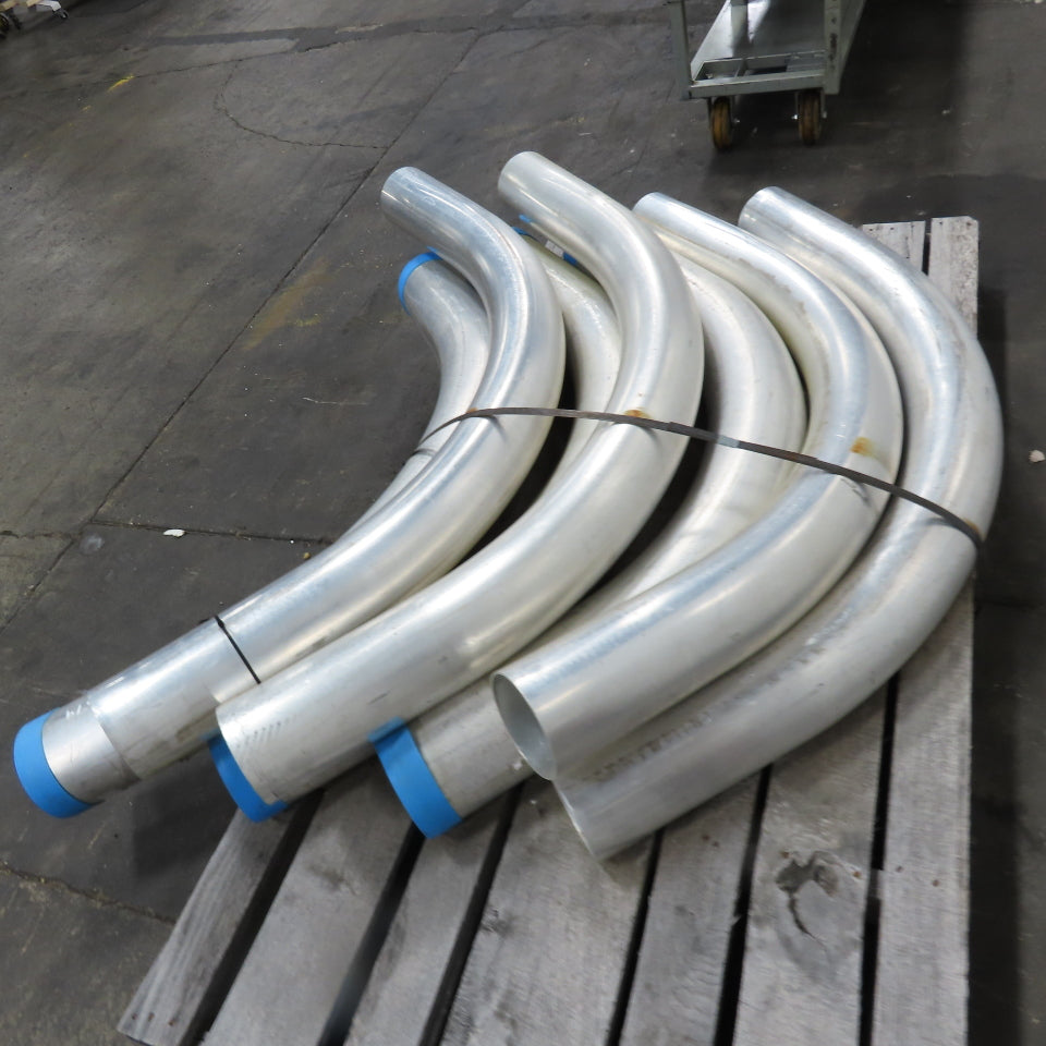 Morris 5-1/2", 6-1/2" OD 45/90° Elbows Extruded Aluminum Conduit Mixed Lot Of 7