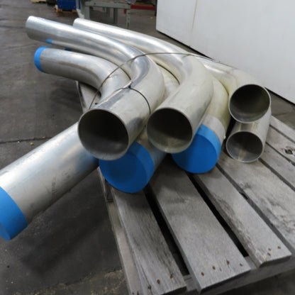 Morris 5-1/2", 6-1/2" OD 45/90° Elbows Extruded Aluminum Conduit Mixed Lot Of 7