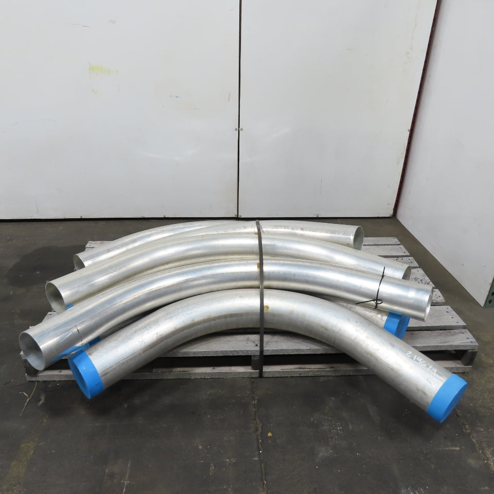 Morris 5-1/2", 6-1/2" OD 45/90° Elbows Extruded Aluminum Conduit Mixed Lot Of 7