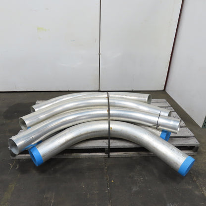 Morris 5-1/2", 6-1/2" OD 45/90° Elbows Extruded Aluminum Conduit Mixed Lot Of 7