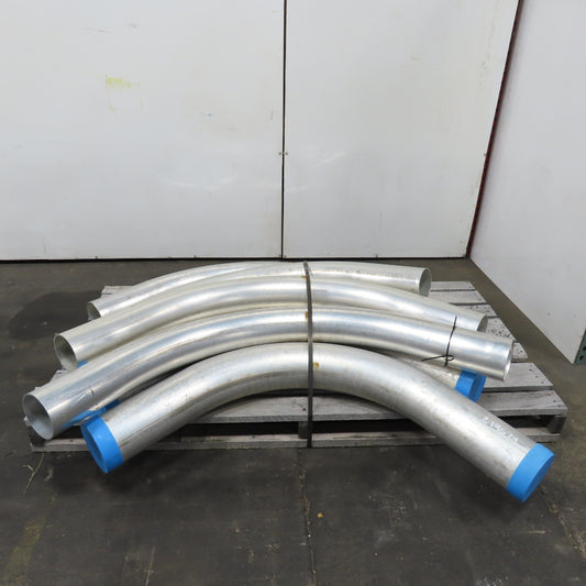Morris 5-1/2", 6-1/2" OD 45/90° Elbows Extruded Aluminum Conduit Mixed Lot Of 7