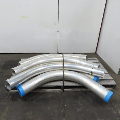 Morris 5-1/2", 6-1/2" OD 45/90° Elbows Extruded Aluminum Conduit Mixed Lot Of 7