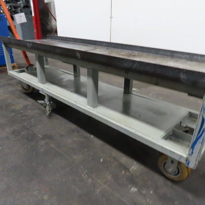 Steel Industrial Rolling Utility Work Station Cart 72-1/2"x 19-5/8"x 22-1/2"Tall