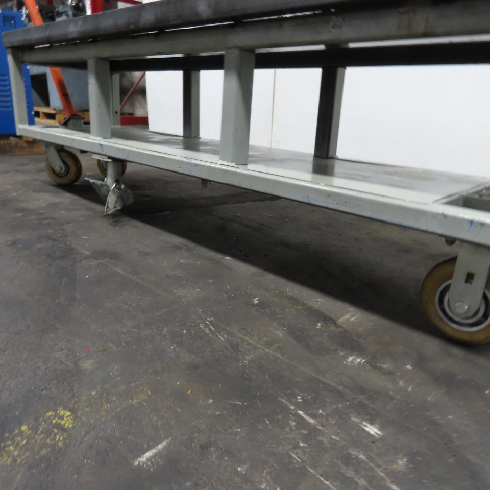 Steel Industrial Rolling Utility Work Station Cart 72-1/2"x 19-5/8"x 22-1/2"Tall