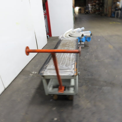 Steel Industrial Rolling Utility Work Station Cart 72-1/2"x 19-5/8"x 22-1/2"Tall