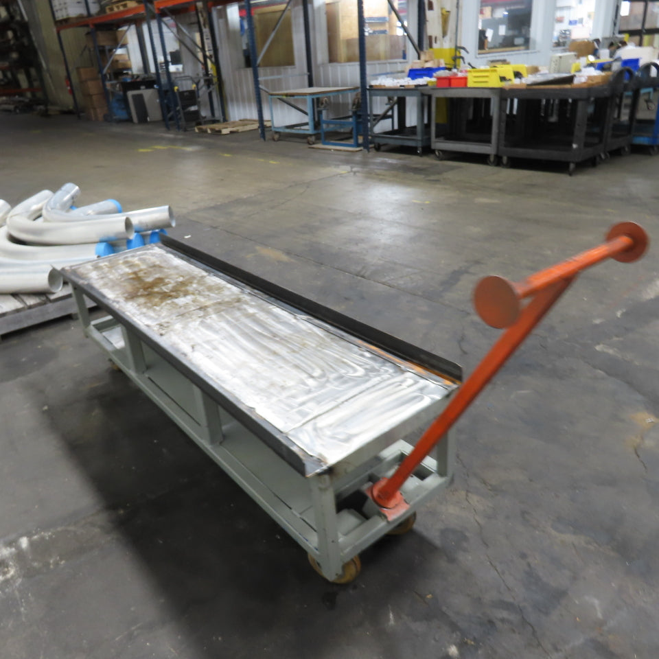 Steel Industrial Rolling Utility Work Station Cart 72-1/2"x 19-5/8"x 22-1/2"Tall