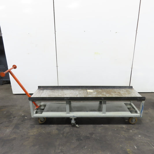 Steel Industrial Rolling Utility Work Station Cart 72-1/2"x 19-5/8"x 22-1/2"Tall