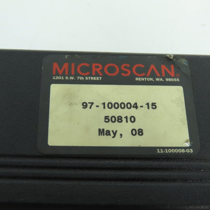 Microscan 97-100004-15 24VDC 2.0A 10' Power Supply Cord Assembly 100-240V Input