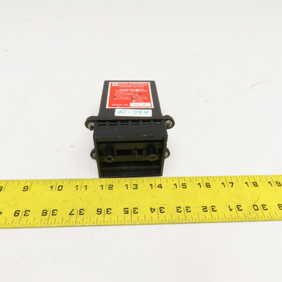 Load Controls Inc. CA-30 30A 0.1mA Input 4-20mA Adjustable Gain Transducer