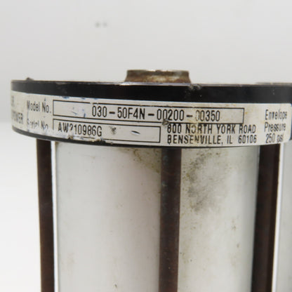 Miller 030-50F4N-00200-00350 2" Bore 3-1/2" Stroke Air Cylinder Lot Of 2
