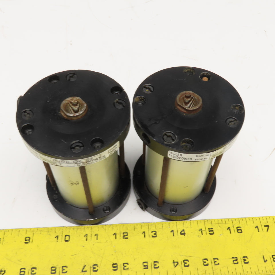 Miller 030-50F4N-00200-00350 2" Bore 3-1/2" Stroke Air Cylinder Lot Of 2