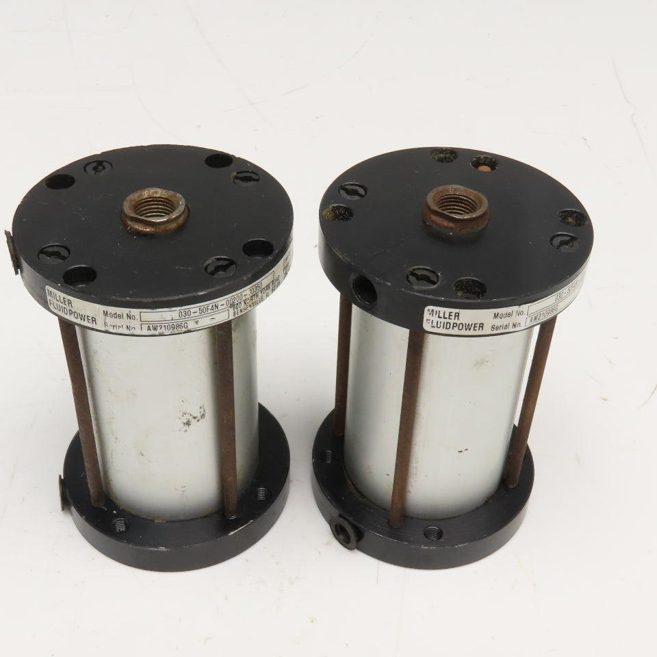 Miller 030-50F4N-00200-00350 2" Bore 3-1/2" Stroke Air Cylinder Lot Of 2