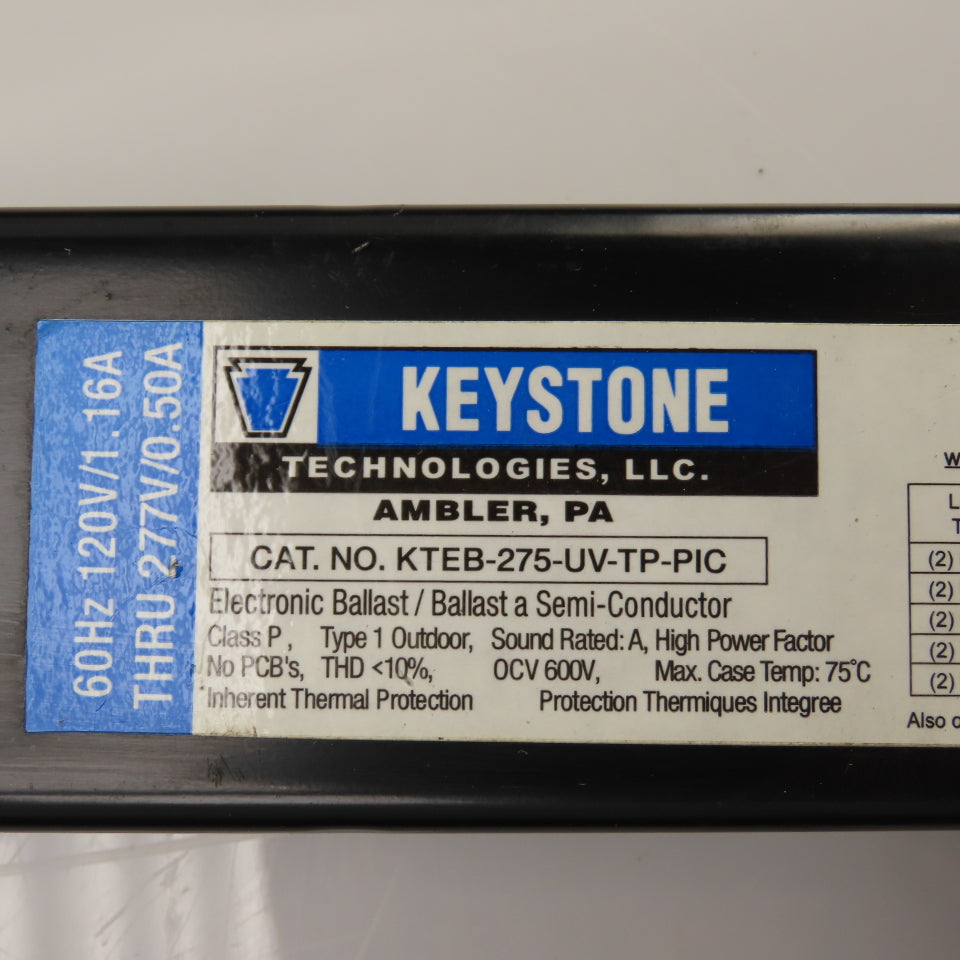 Keystone KTEB-275-UV-TP-PIC 75W Electronic Ballast 120/277V 1.16/0.50A Lot Of 9