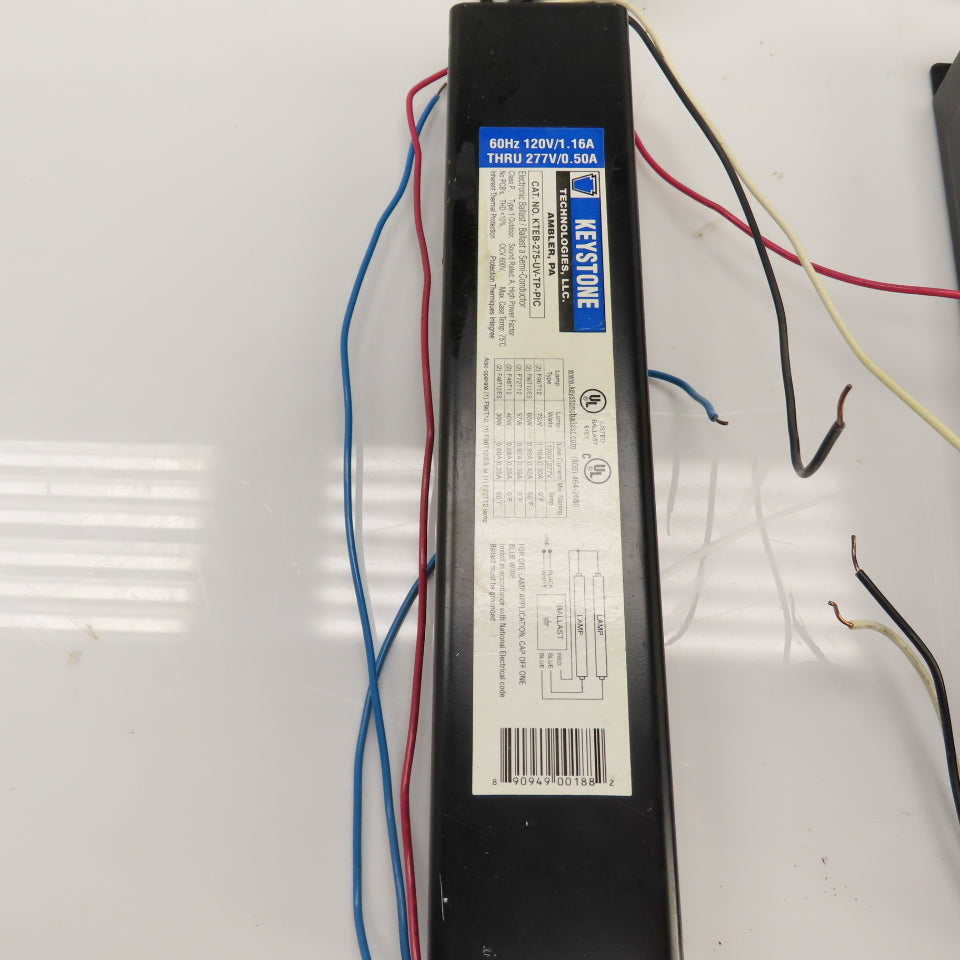 Keystone KTEB-275-UV-TP-PIC 75W Electronic Ballast 120/277V 1.16/0.50A Lot Of 9