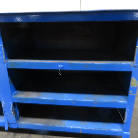 120"x27" x 42" H Tall Assembly Work Bench Storage Cabinet Welding Table 1/4" Top