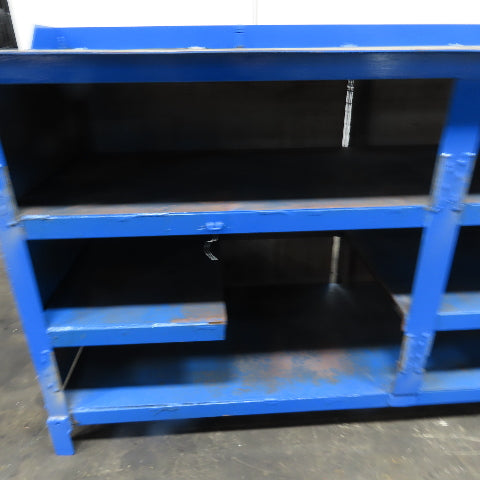 120"x27" x 42" H Tall Assembly Work Bench Storage Cabinet Welding Table 1/4" Top