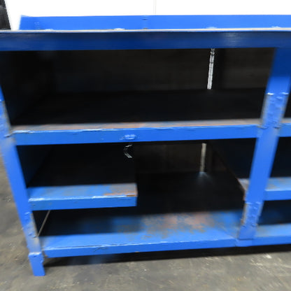 120"x27" x 42" H Tall Assembly Work Bench Storage Cabinet Welding Table 1/4" Top