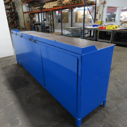 120"x27" x 42" H Tall Assembly Work Bench Storage Cabinet Welding Table 1/4" Top