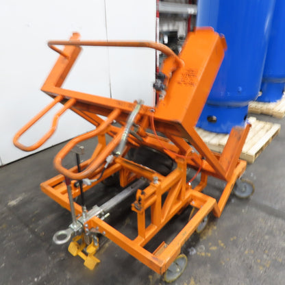Track Systems 46" x 49" Ergonomic Manual Tote Mobile Transport Tilt Unloader