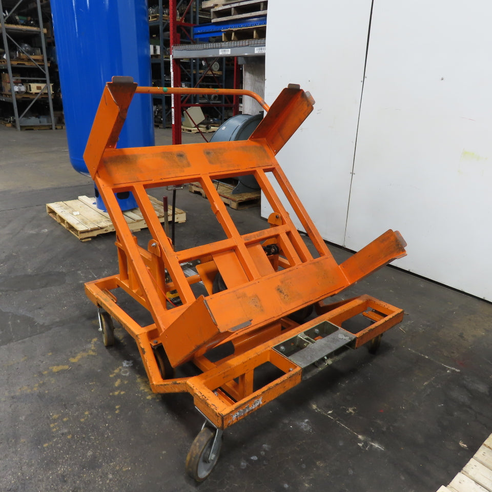 Track Systems 46" x 49" Ergonomic Manual Tote Mobile Transport Tilt Unloader