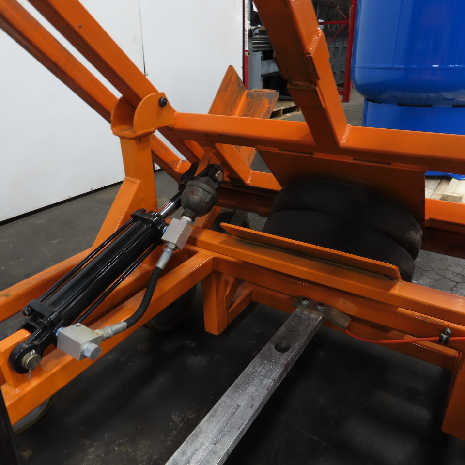 Track Systems 46" x 49" Ergonomic Manual Tote Mobile Transport Tilt Unloader