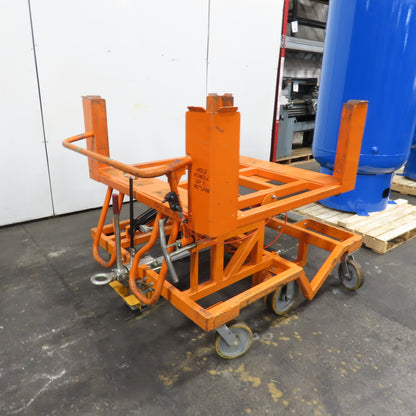 Track Systems 46" x 49" Ergonomic Manual Tote Mobile Transport Tilt Unloader