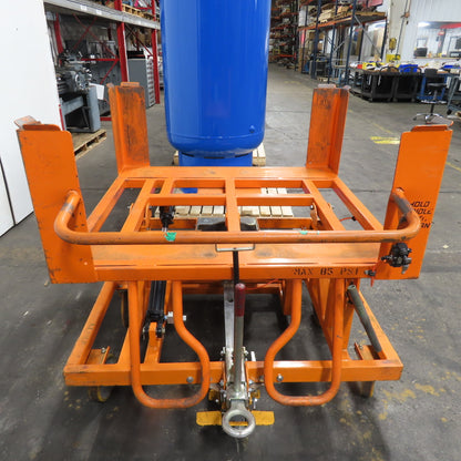 Track Systems 46" x 49" Ergonomic Manual Tote Mobile Transport Tilt Unloader